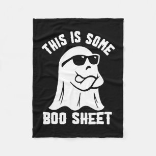 Is Some Boo Sheet Halloween Ghost Funny Costume  Fleece Blanket