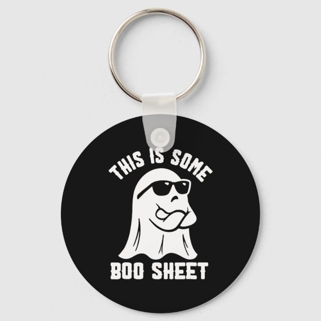 Is Some Boo Sheet Halloween Ghost Funny Costume  Key Ring (Front)