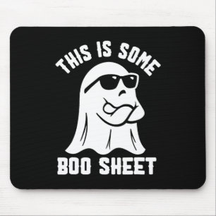 Is Some Boo Sheet Halloween Ghost Funny Costume Mouse Pad