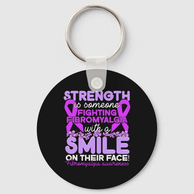 Is Someone Fighting Fibromyalgia For Women  Key Ring (Front)