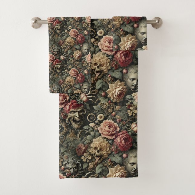 Is That All There Is – Gothic Victorian Bath Towel Set (Insitu)