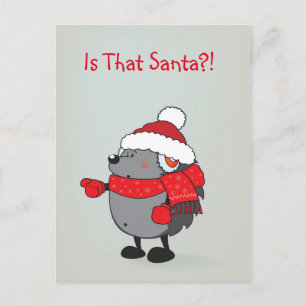Is that Santa ?! Holiday Postcard