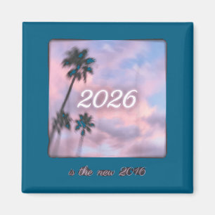 Is The 2016 Retro Palm Tree Sunset Magnet