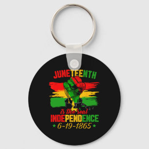 Is The Real Independence Day 1865 Freedom Pride  Key Ring