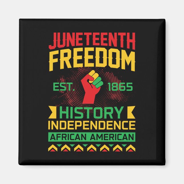Is The Real Independence Day Freedom 1865 Pride  Magnet (Front)