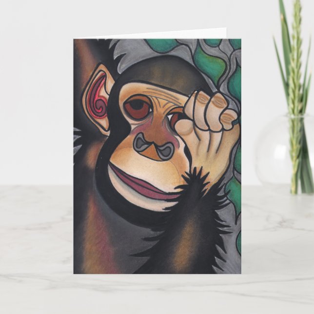 Is There A Monkey On My Back? by Robyn Feeley Card (Front)