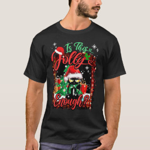 Is This Jolly Enough Cat Buffalo Red Plaid Pyjamas T-Shirt