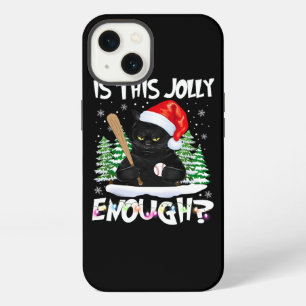 Is This Jolly Enough Cat Merry Christmas Tree Ligh iPhone 13 Case