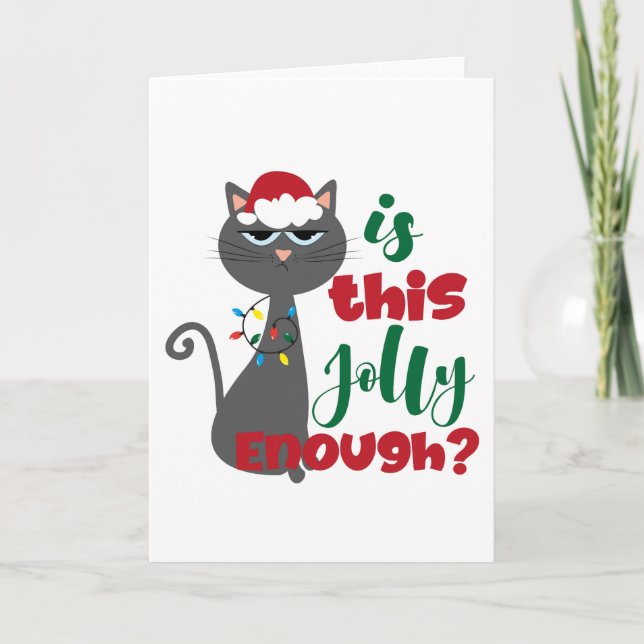 Is this jolly enough? Christmas card (Front)