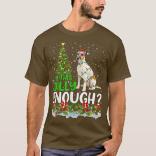 Is This Jolly Enough Fo Terrier Dog Christmas Tree T-Shirt