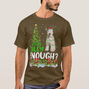 Is This Jolly Enough Labradoodle Dog Christmas Tre T-Shirt