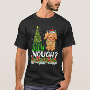 Is This Jolly Enough Maltipoo Dog Christmas Tree T-Shirt