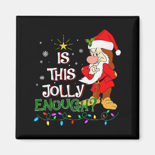 Is This Jolly Enough Mpy Elf Pajama Christmas Ligh Magnet