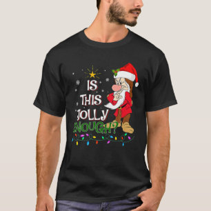 Is This Jolly Enough Noel Grumpy Elf Merry Christm T-Shirt