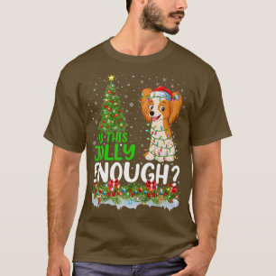 Is This Jolly Enough Papillon Dog Christmas Tree T-Shirt