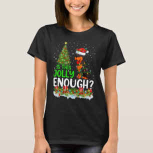 Is This Jolly Enough Rottweiler Dog Christmas Tree T-Shirt