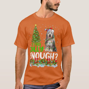 Is This Jolly Enough Santa Bearded Collie Dog Chri T-Shirt