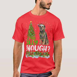 Is This Jolly Enough Santa Border Terrier Dog Chri T-Shirt