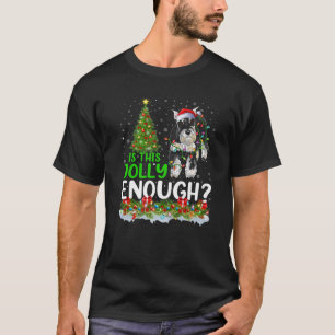 Is This Jolly Enough Schnauzer Dog Christmas Tree T-Shirt