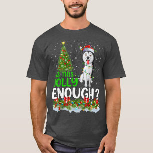 Is This Jolly Enough Shih Tzu Dog Christmas Tree T-Shirt