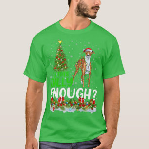 Is This Jolly Enough Whippet Dog Christmas Tree  T-Shirt