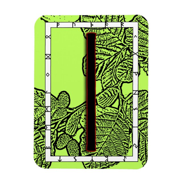 Isa Viking Rune Magnet - Stillness (Vertical)