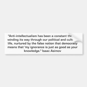 Isaac Asimov Bumper Sticker