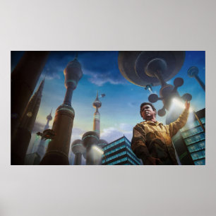 Isaac Asimov Foundation Poster