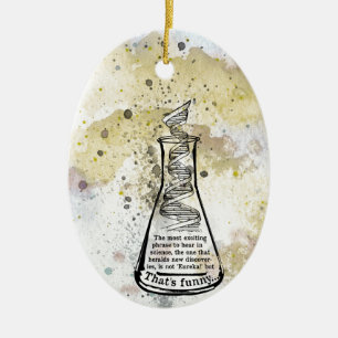 Isaac Asimov Quote Ceramic Tree Decoration