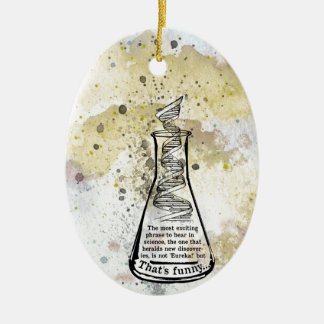 Isaac Asimov Quote Ceramic Tree Decoration