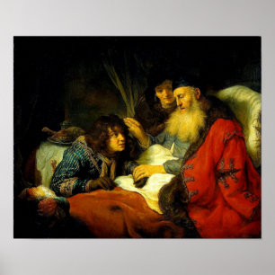 Isaac Blesses Jacob instead of Esau (Gen 27: 1-38) Poster