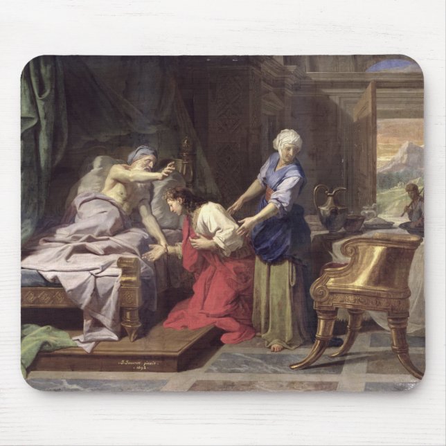 Isaac Blessing Jacob, 1692 Mouse Pad (Front)