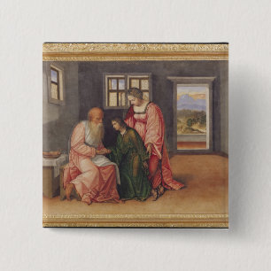 Isaac Blessing Jacob, c.1520 15 Cm Square Badge