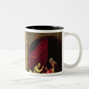 Isaac Blessing Jacob Two-Tone Coffee Mug