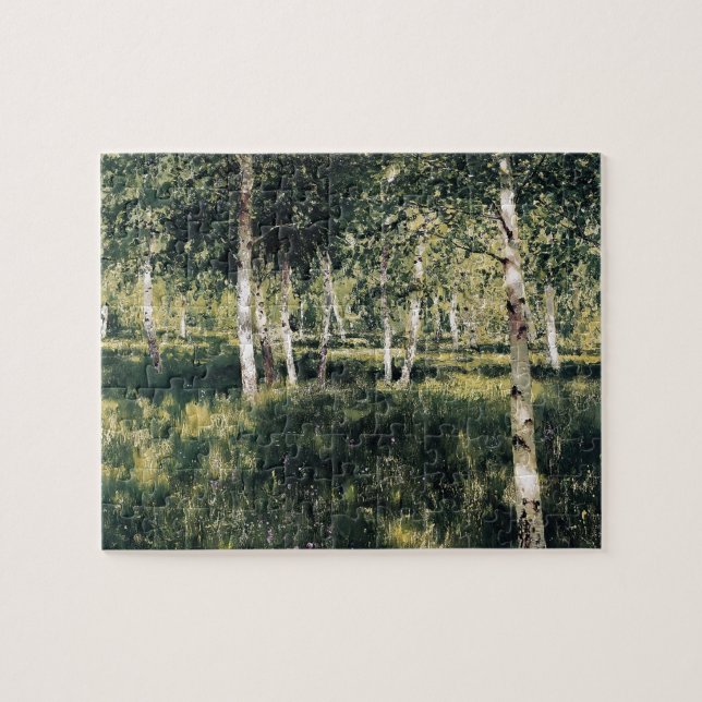Isaac Levitan- Birch grove Jigsaw Puzzle (Horizontal)