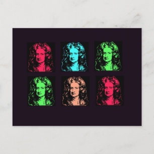 Isaac Newton Collage Postcard