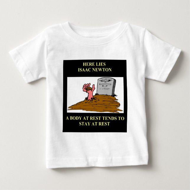 isaac newton joke baby T-Shirt (Front)