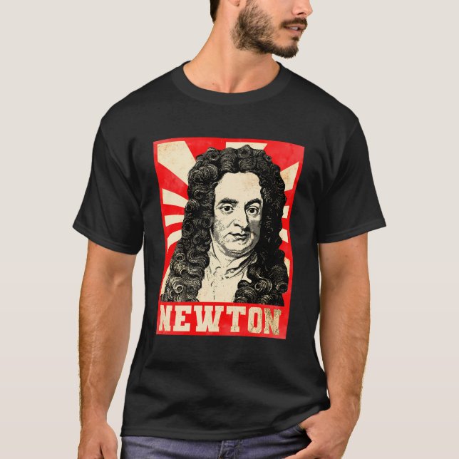 Isaac Newton Physicist Physics Science Astronomy T-Shirt (Front)