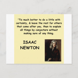 isaac newton postcard