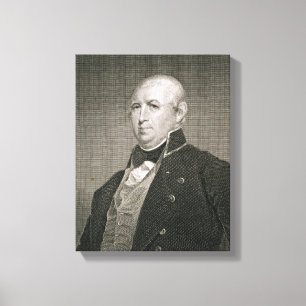 Isaac Shelby (1750-1826) engraved by Asher Brown D Canvas Print