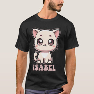 Isabel Cute Kitty Cat Design for Girls Name Isabel T-Shirt
