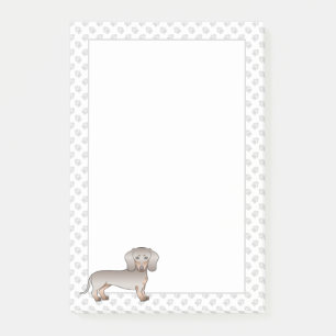 Isabella And Tan Short Hair Dachshund Dog And Paws Post-it Notes