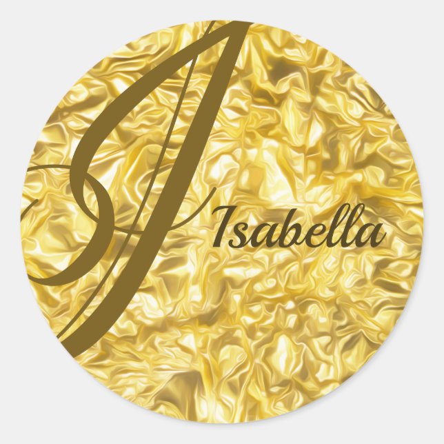 Isabella Classic Round Sticker (Front)