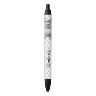 Isabella French Bulldog / Frenchie Cute Dog & Name Black Ink Pen