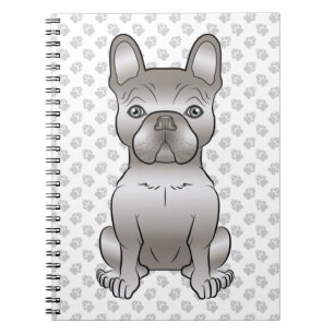 Isabella French Bulldog / Frenchie Cute Dog & Paws Notebook