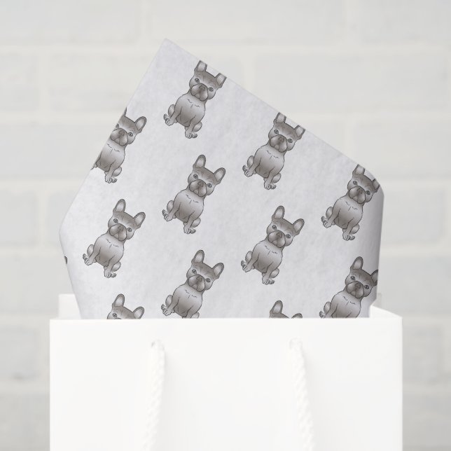 Isabella French Bulldog / Frenchie Dog Pattern Tissue Paper (Gift Bag)