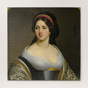 "Isabella Marie Rousseau" Woman's Portrait Jigsaw Puzzle