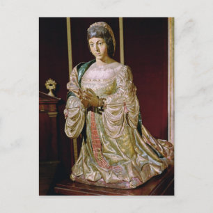 Isabella of Castile  in Prayer, 1520-22 Postcard