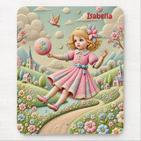 ISABELLA ~ Pastel Embroidery ~ Mousepad