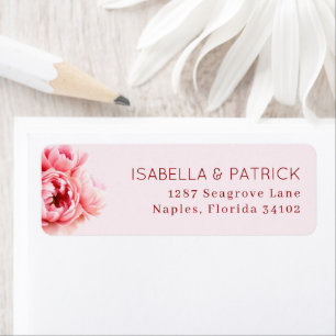 Isabella & Patrick Elegant Pink Floral Serif